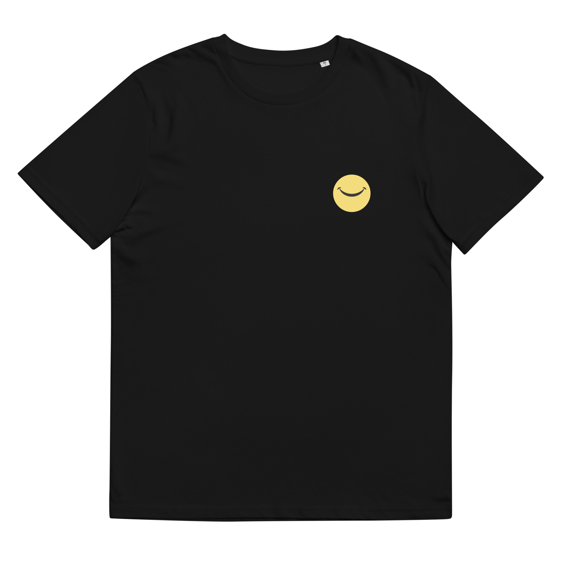 Unisex organic ribbed neck t-shirt