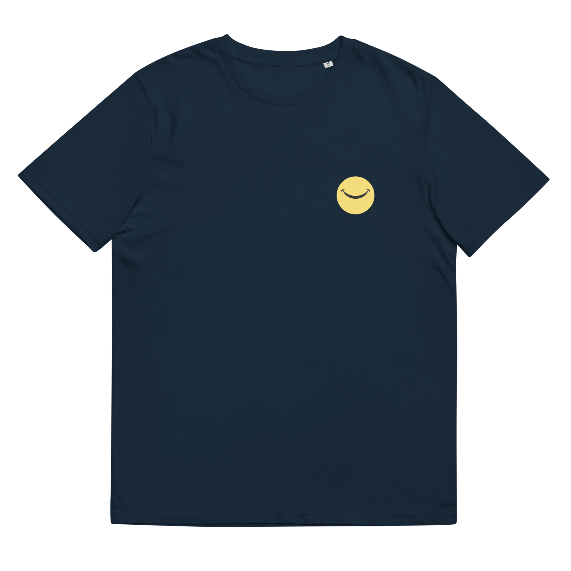 Unisex organic ribbed neck t-shirt