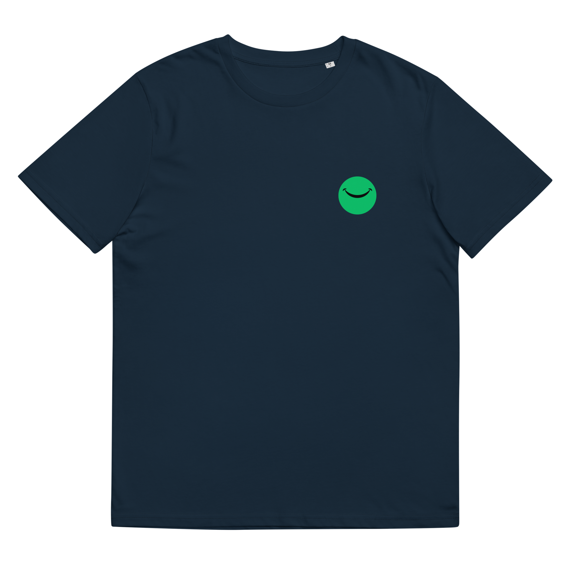 Unisex organic ribbed neck t-shirt